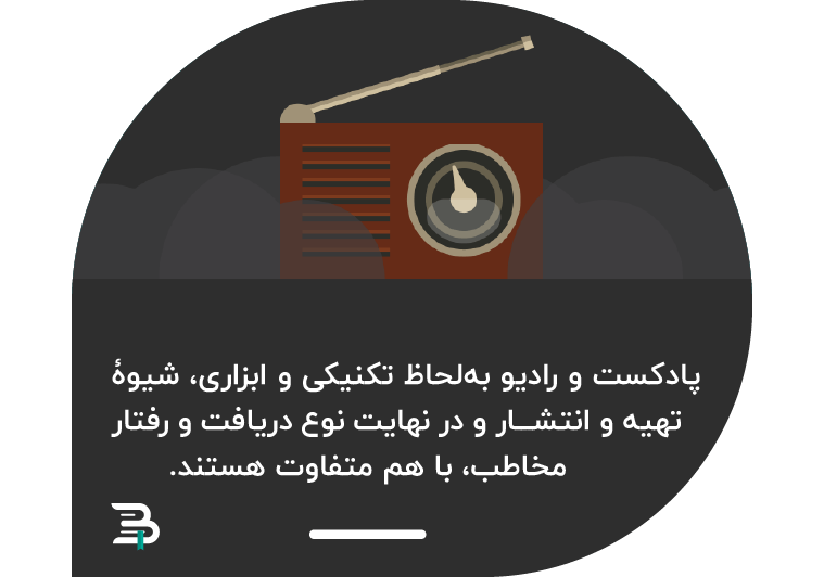تفاوت پادکست و رادیو تفاوت پادکست و رادیو